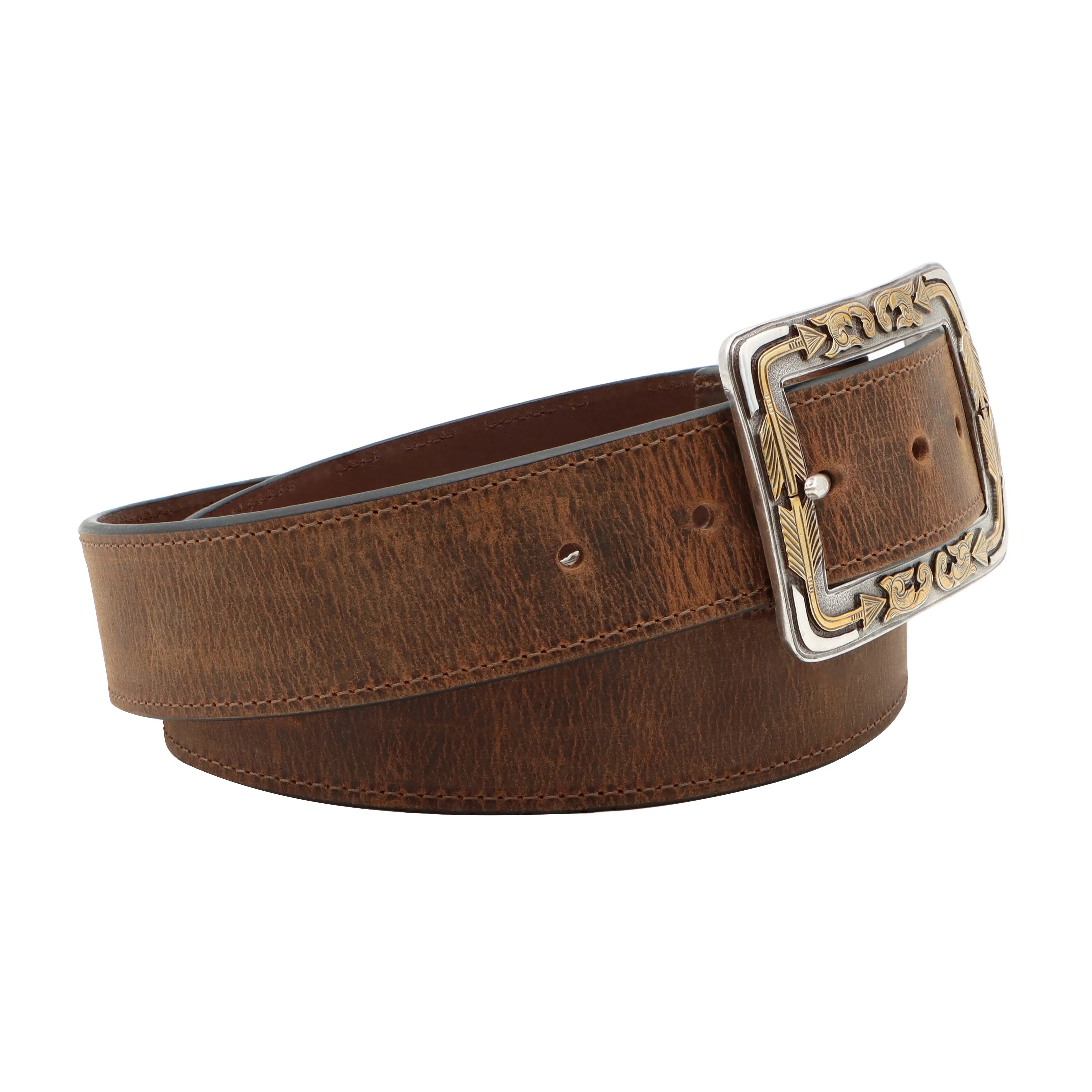 1 1/2" Boxed Arrow Buckle Belt