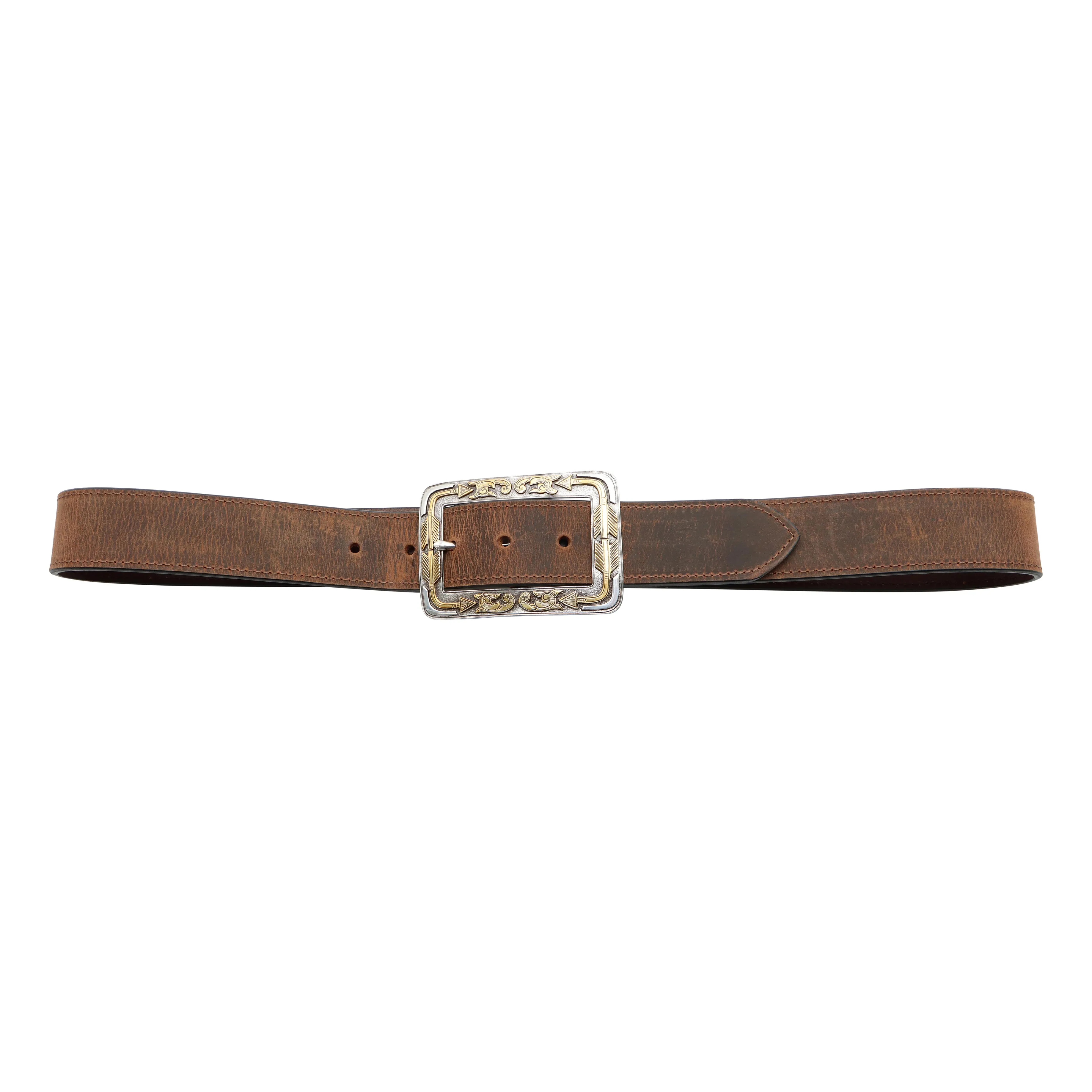 1 1/2" Boxed Arrow Buckle Belt