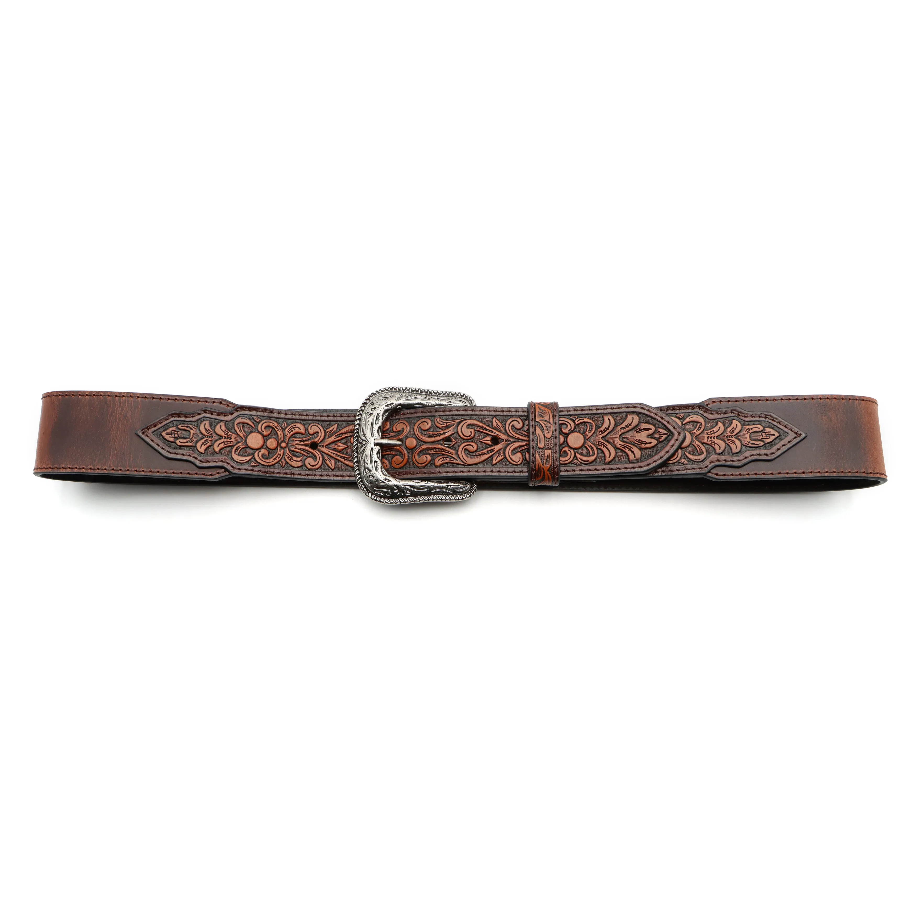 1 3/4" – 1 1/2" Floral Tooled Billets Belt