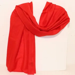 100% Wool Scarf - Firetruck Red