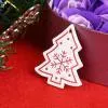 20pcs 5cm Wood Christmas Hanging Ornaments Pendant DIY Xmas Tree Decor (K)