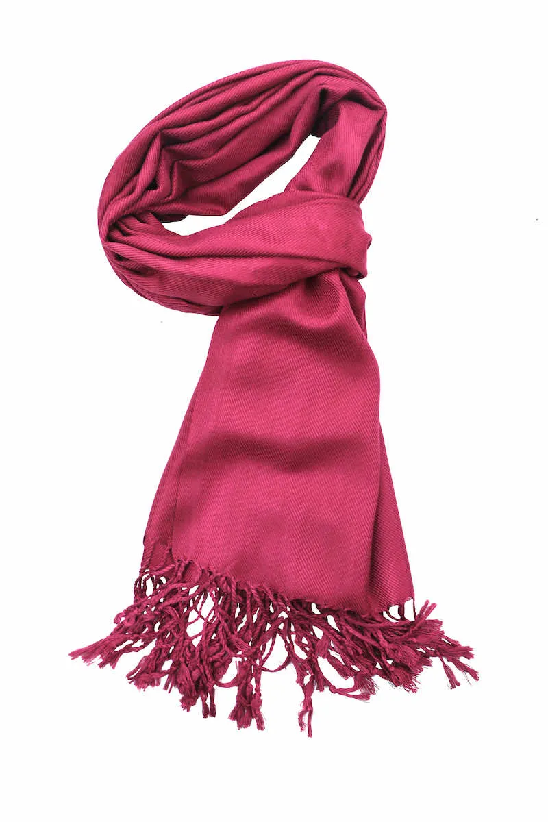 Achillea Maroon Pashmina Scarf