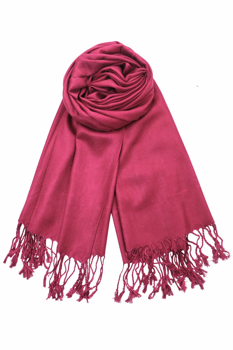 Achillea Maroon Pashmina Scarf