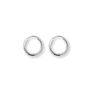 Acotis Silver Hoop Earrings Minimalist Glamour G5539