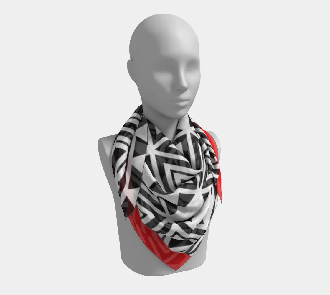 Afrocentric Geo Square Scarf