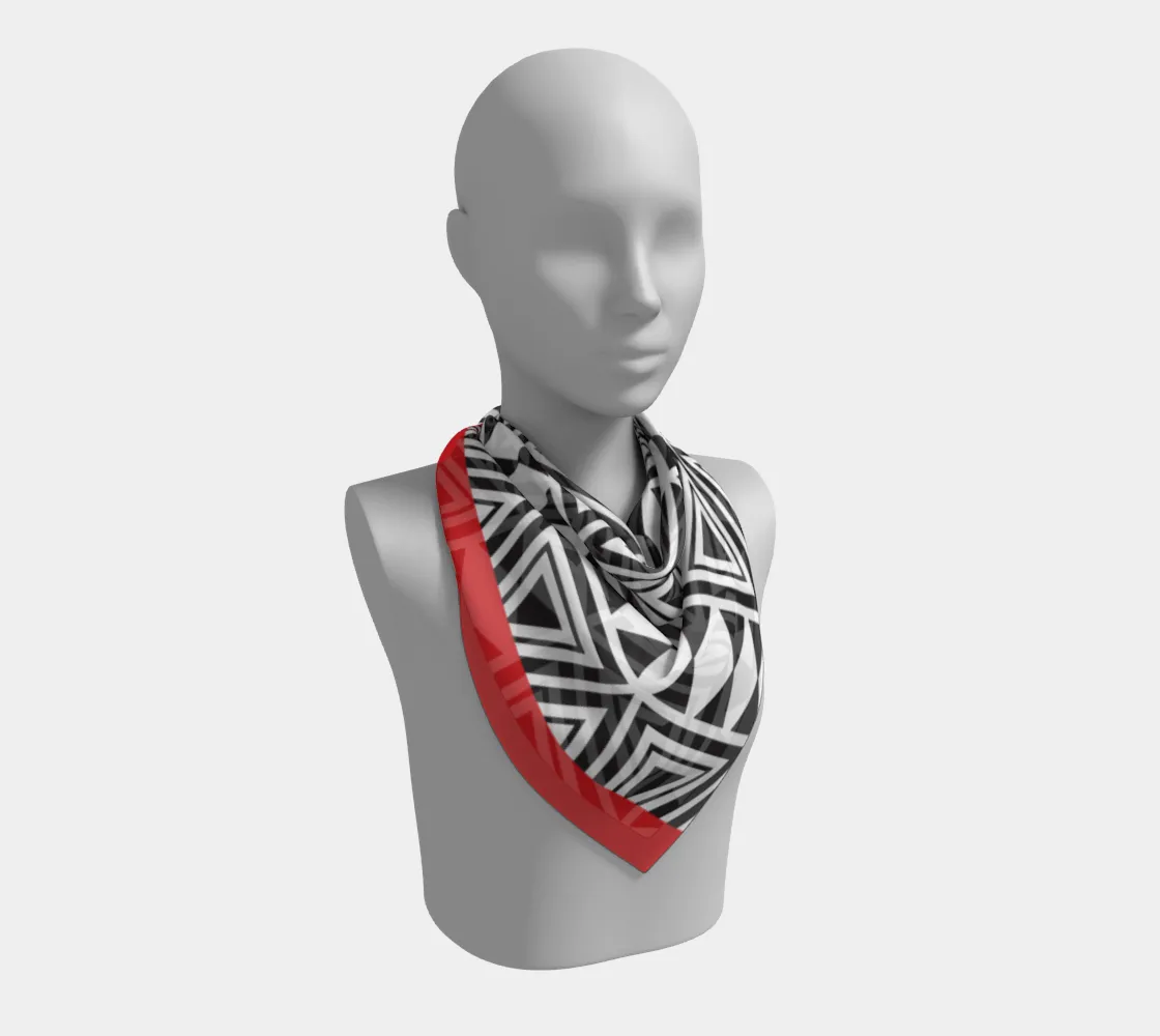 Afrocentric Geo Square Scarf