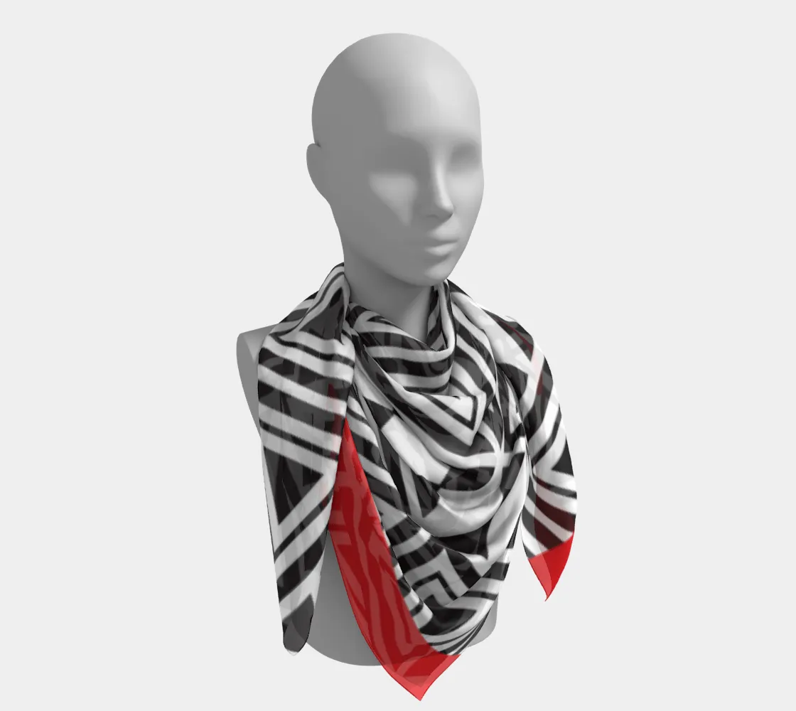 Afrocentric Geo Square Scarf