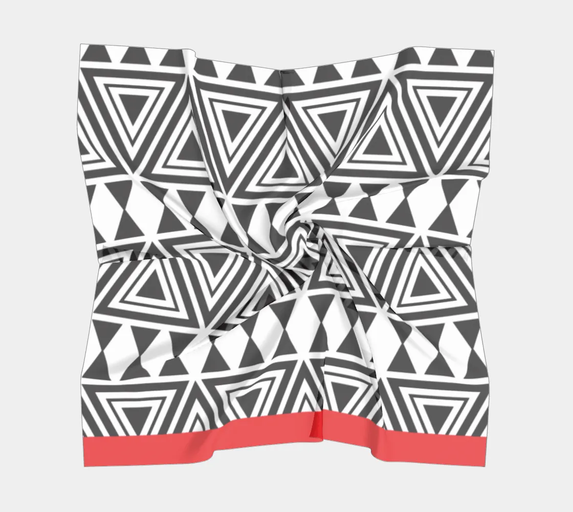 Afrocentric Geo Square Scarf