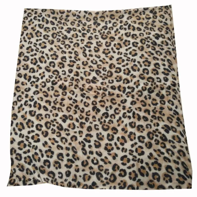 animal leopard print winter warm  blanket scarf shawl light color