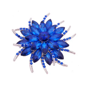 Austrian Crystal Brooch Pins For Women Top Quality Flower Broches Jewelry Fashion Wedding Party Invitation Bijoux Broche Femme