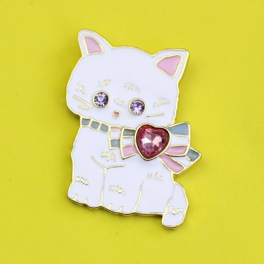 Baby Bun Jewelled Enamel Pin