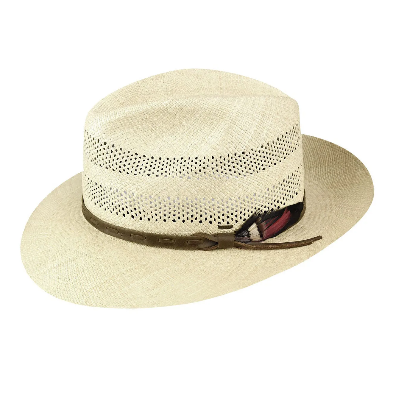 Bailey Ezra Vented Genuine Panama Fedora