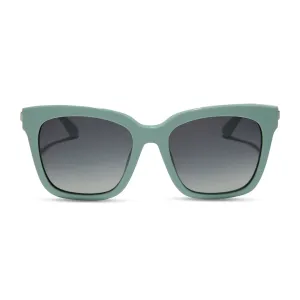 BELLA - STEEL TEAL   GREY GRADIENT SUNGLASSES