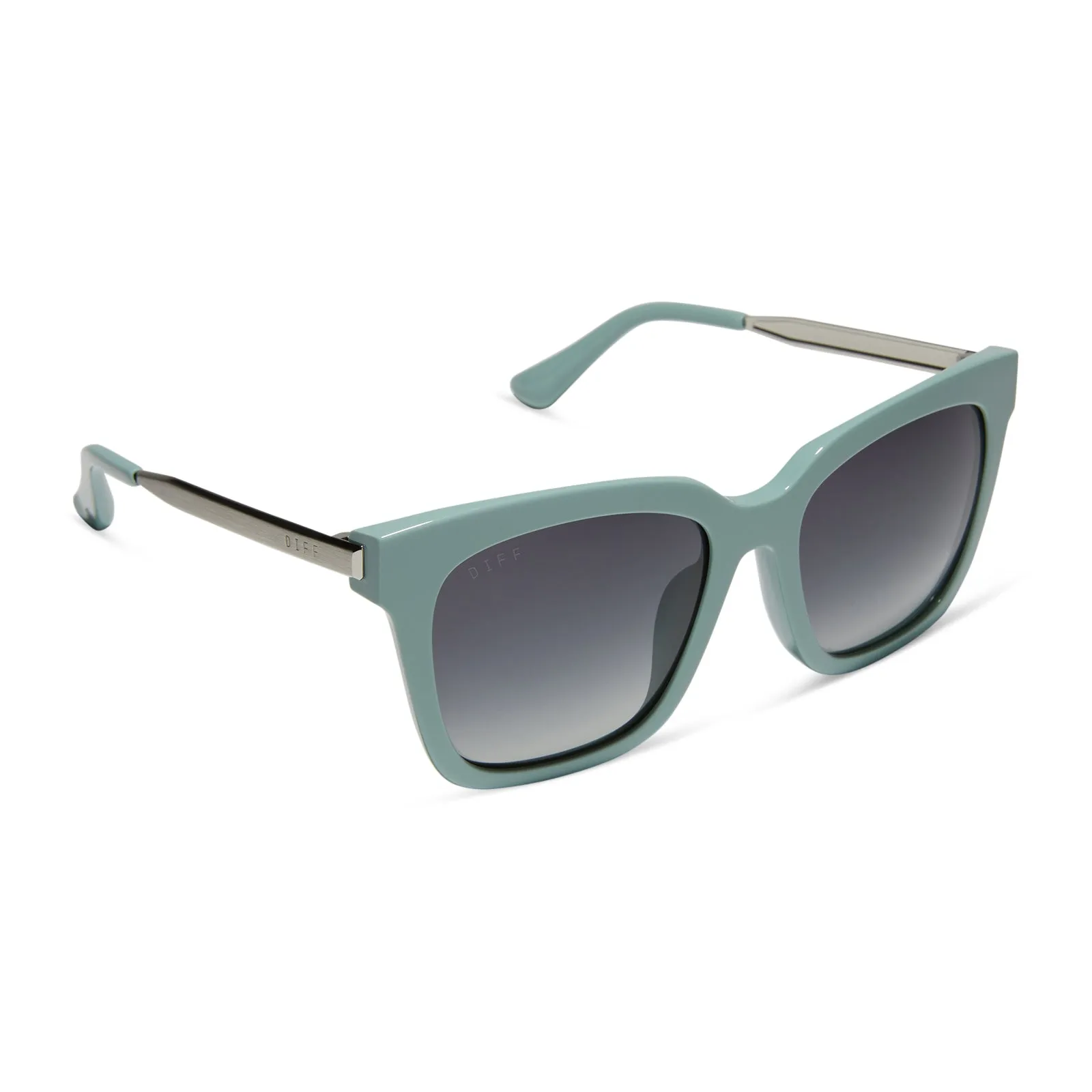 BELLA - STEEL TEAL   GREY GRADIENT SUNGLASSES