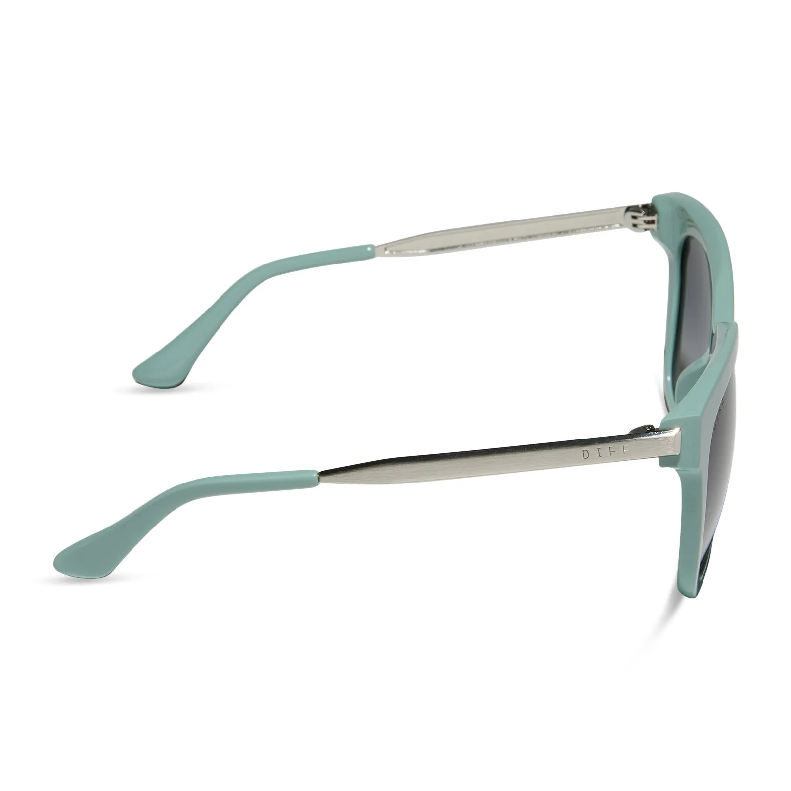 BELLA - STEEL TEAL   GREY GRADIENT SUNGLASSES