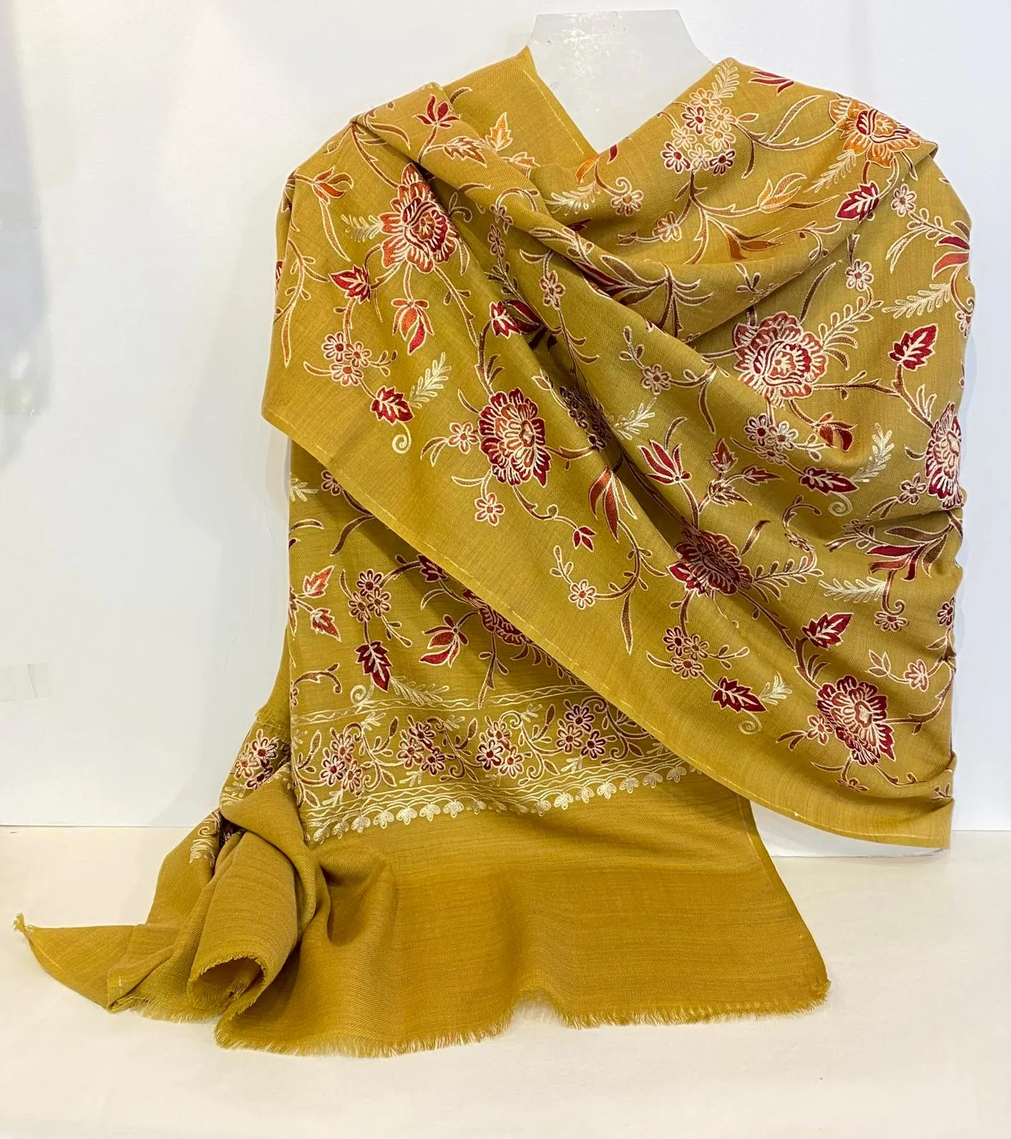 Bipin - Heirloom Indian Wrap - Mustard