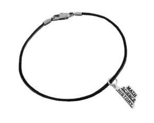 Black Cord Math Science History Bracelets