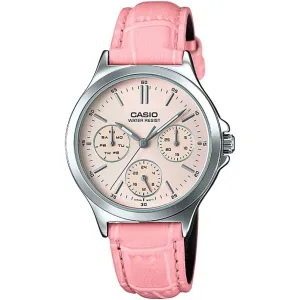 CASIO LTP-V300L-4AUDF Pink Resin Band Watch