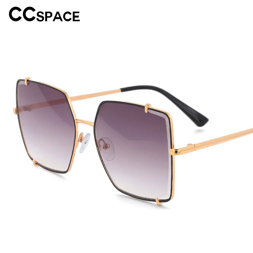 CCspace Women's Full Rim Oversized Square Resin Frame Sunglasses 53542