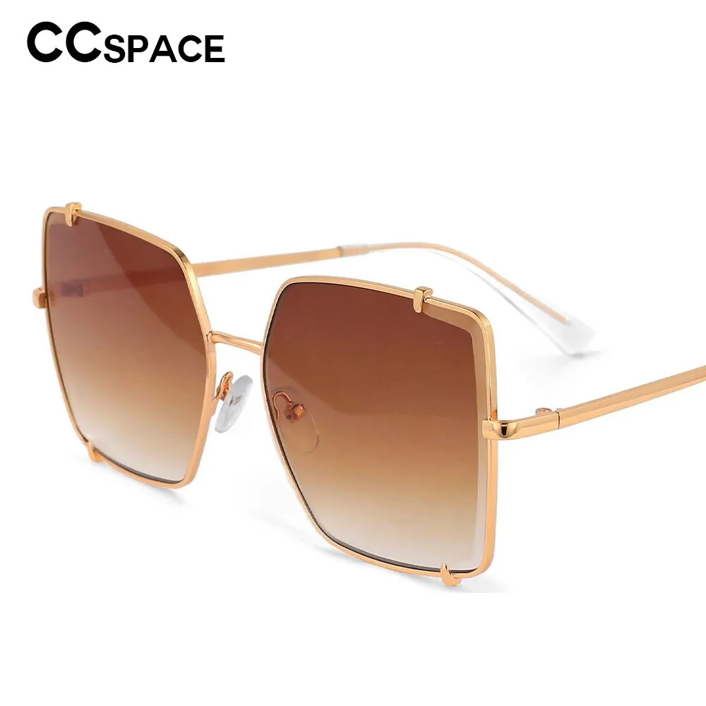 CCspace Women's Full Rim Oversized Square Resin Frame Sunglasses 53542