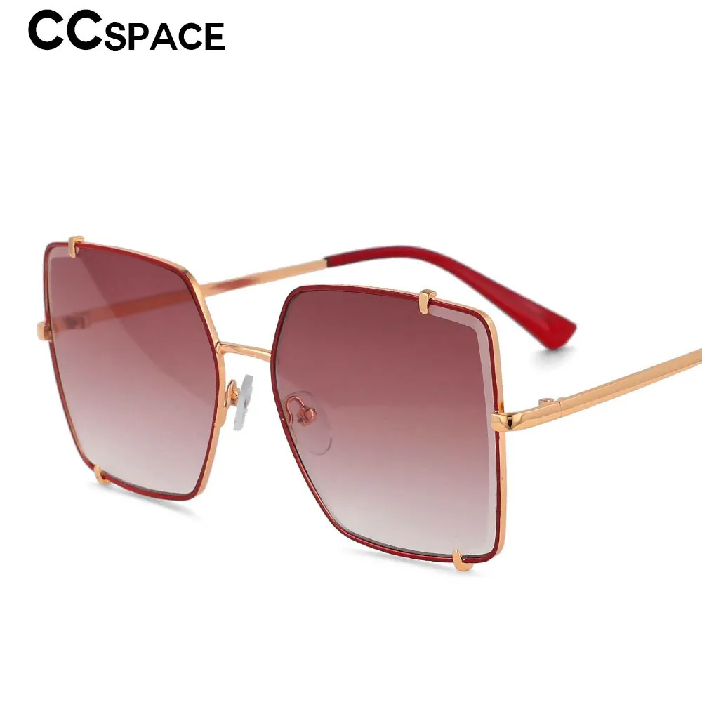 CCspace Women's Full Rim Oversized Square Resin Frame Sunglasses 53542