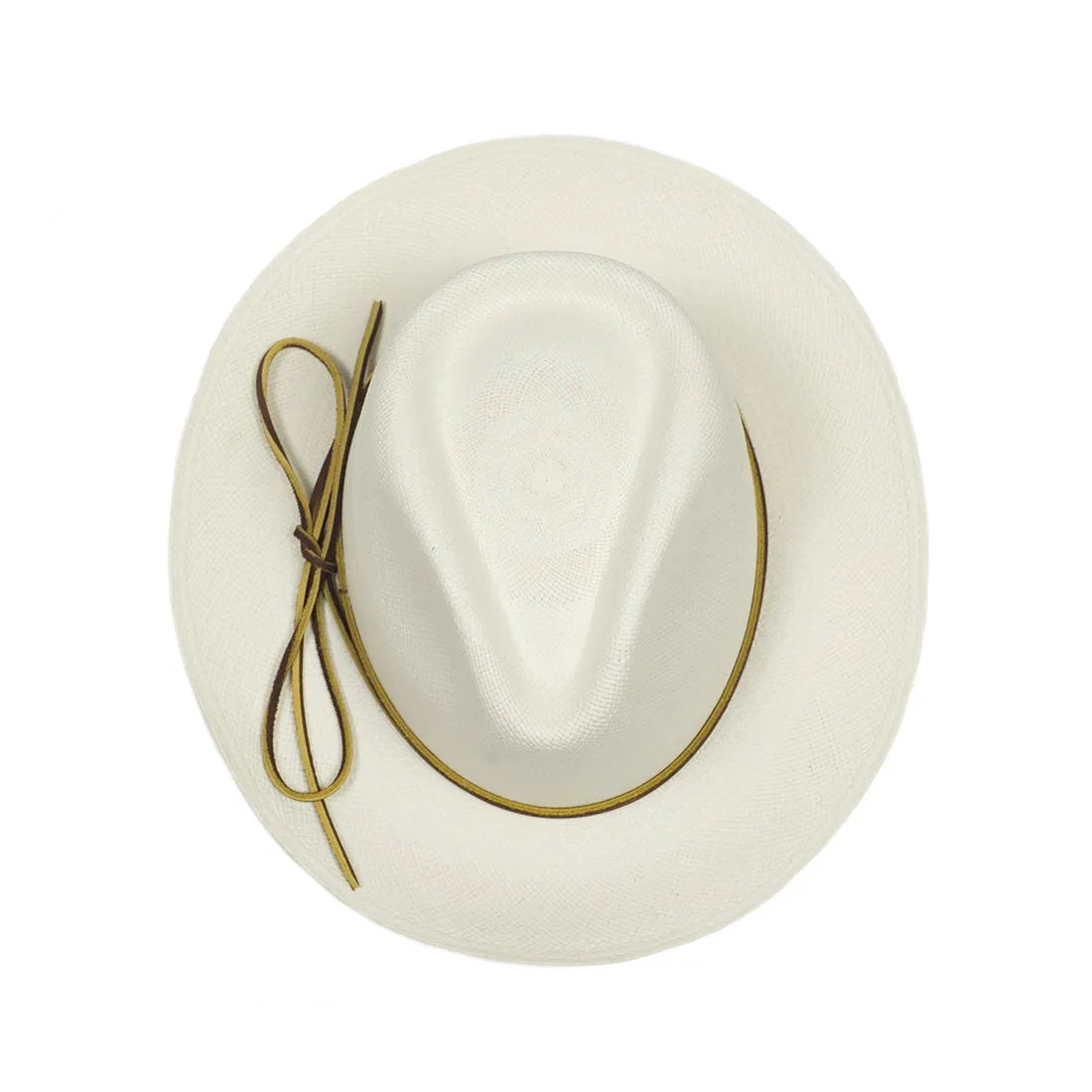 Chamula Aguacate Flat Panama hat in Blanco off white (restock)