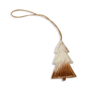 Christmas Tree Hair-on Hide Ornament