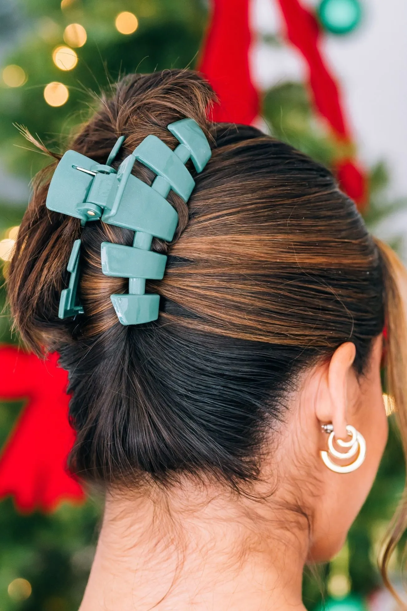 Classic Mistletoe Large Hair Clip