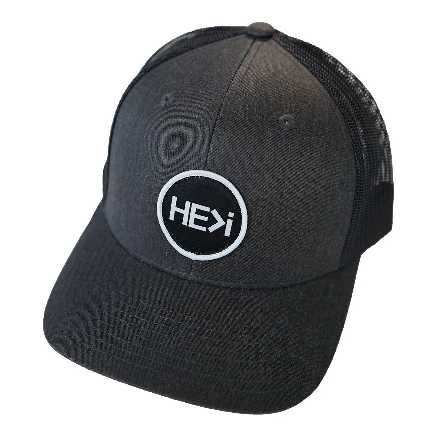 CLASSIC PATCH TRUCKER HAT IN DARK HEATHER