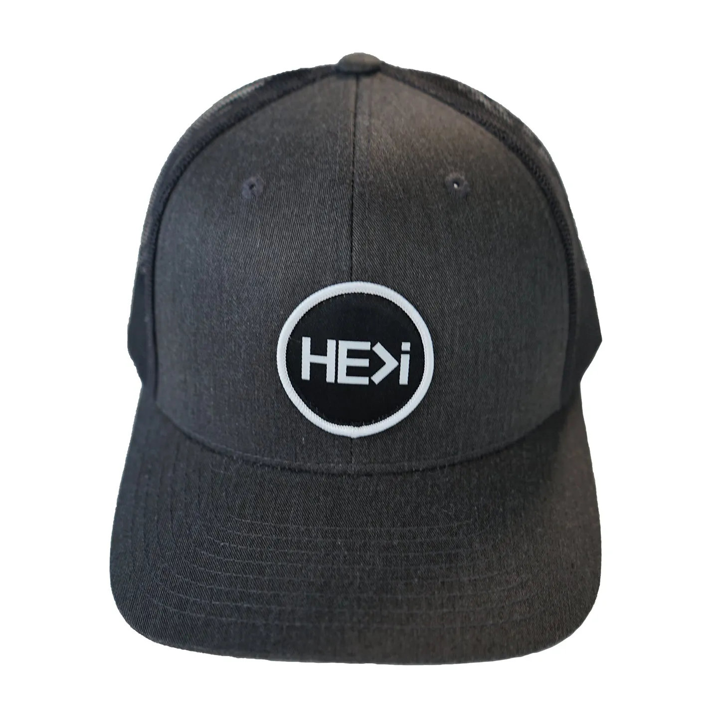 CLASSIC PATCH TRUCKER HAT IN DARK HEATHER