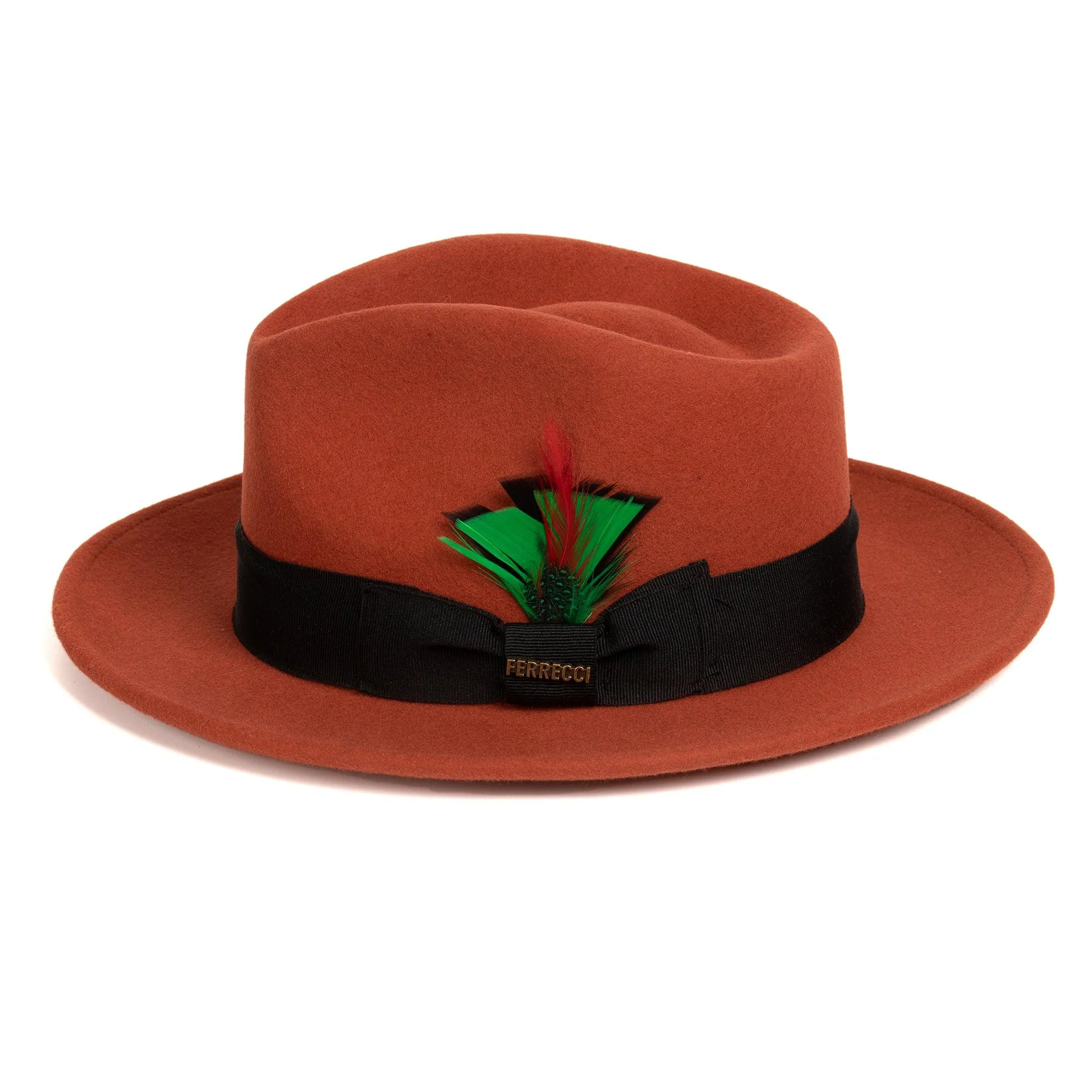 Crushable 100% Australian Wool Rust Fedora Hat