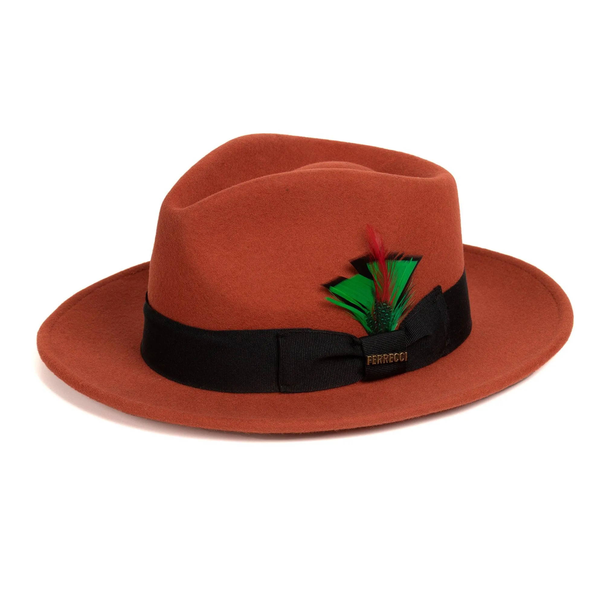 Crushable 100% Australian Wool Rust Fedora Hat