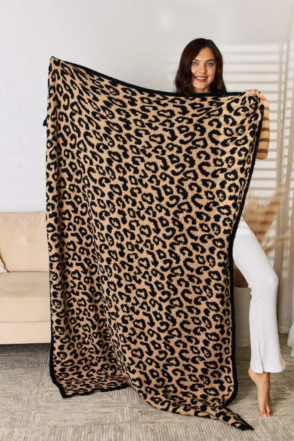 Cuddley Leopard Decorative Throw Blanket