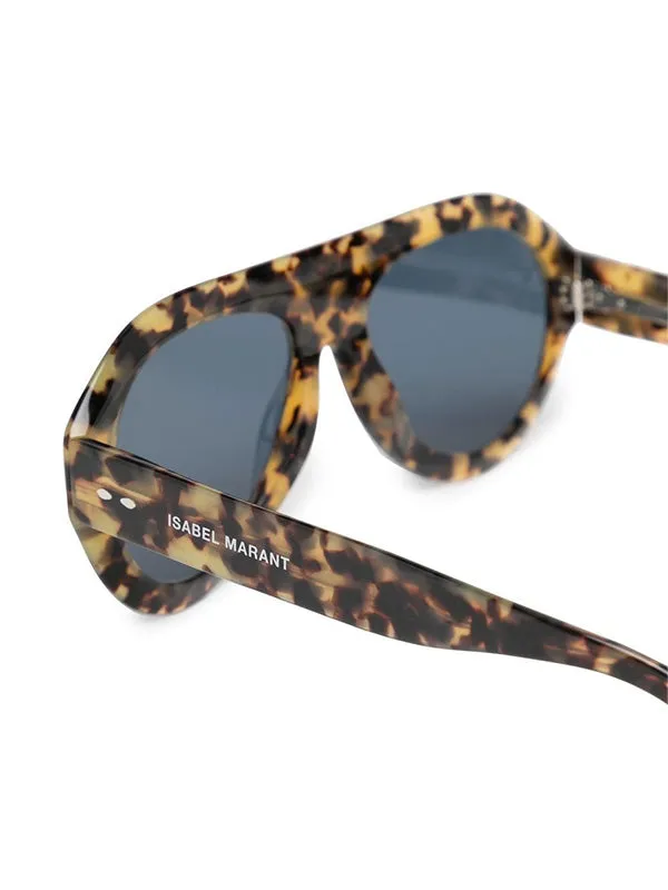 Darly Sunglasses in Honey Brown Havana Blue