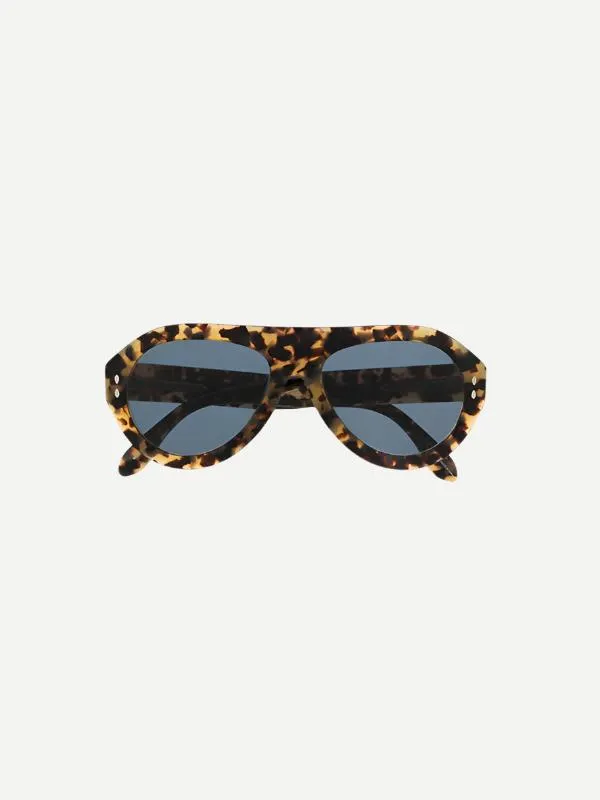 Darly Sunglasses in Honey Brown Havana Blue