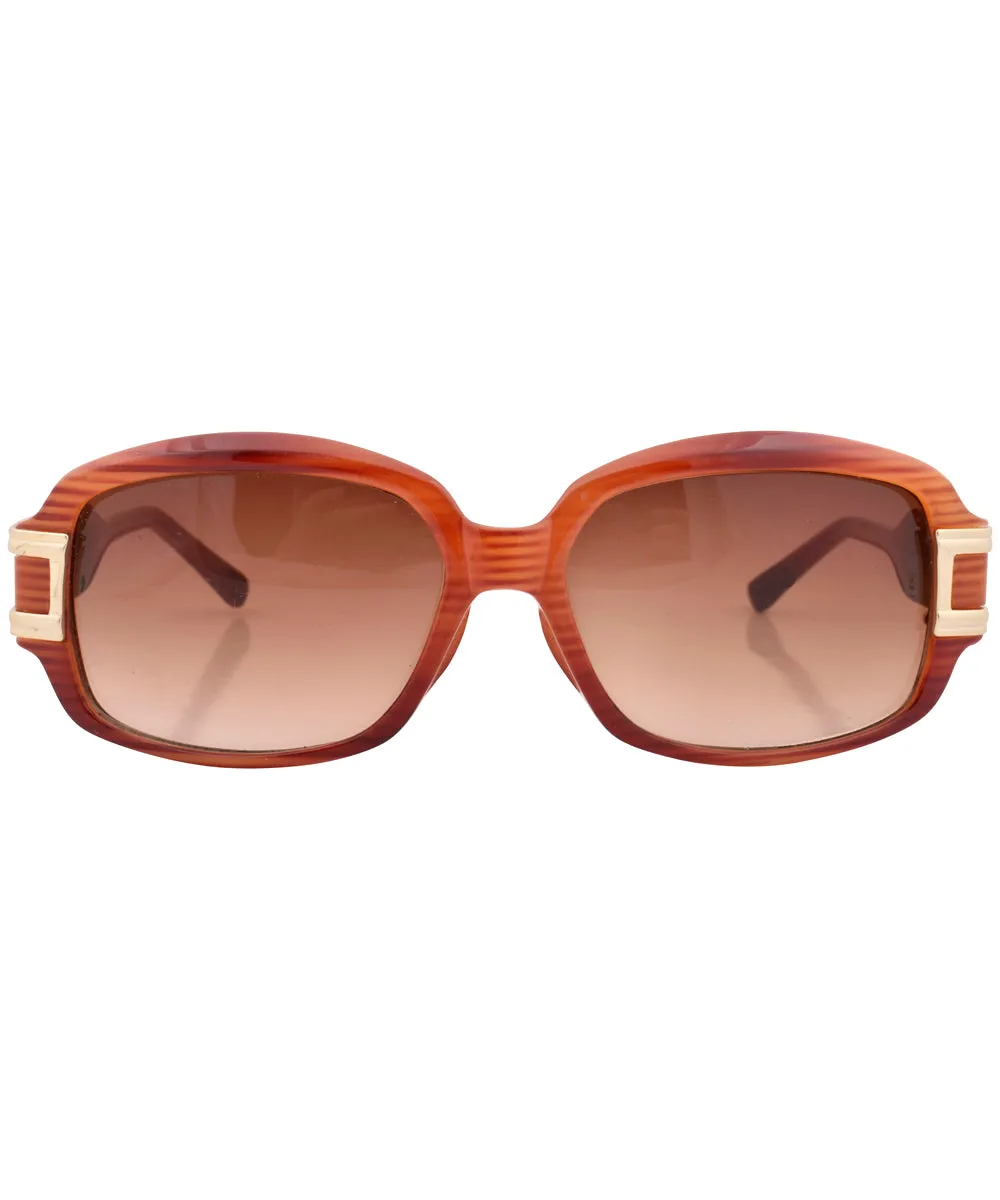 DAZZ Amber Oversized Sunglasses