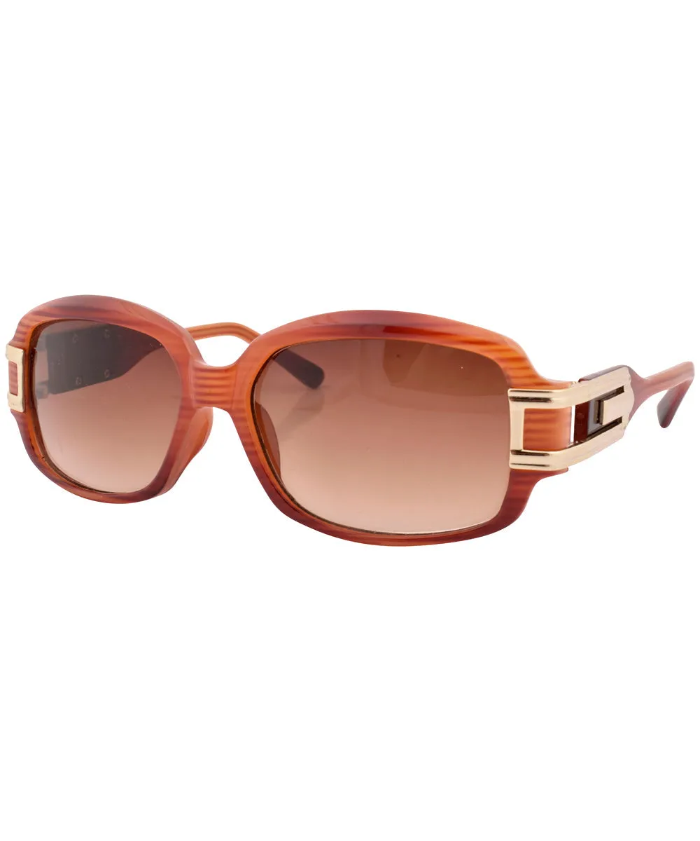 DAZZ Amber Oversized Sunglasses