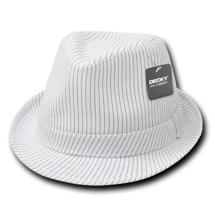 Decky Pinstriped Fedoras Caps Hats