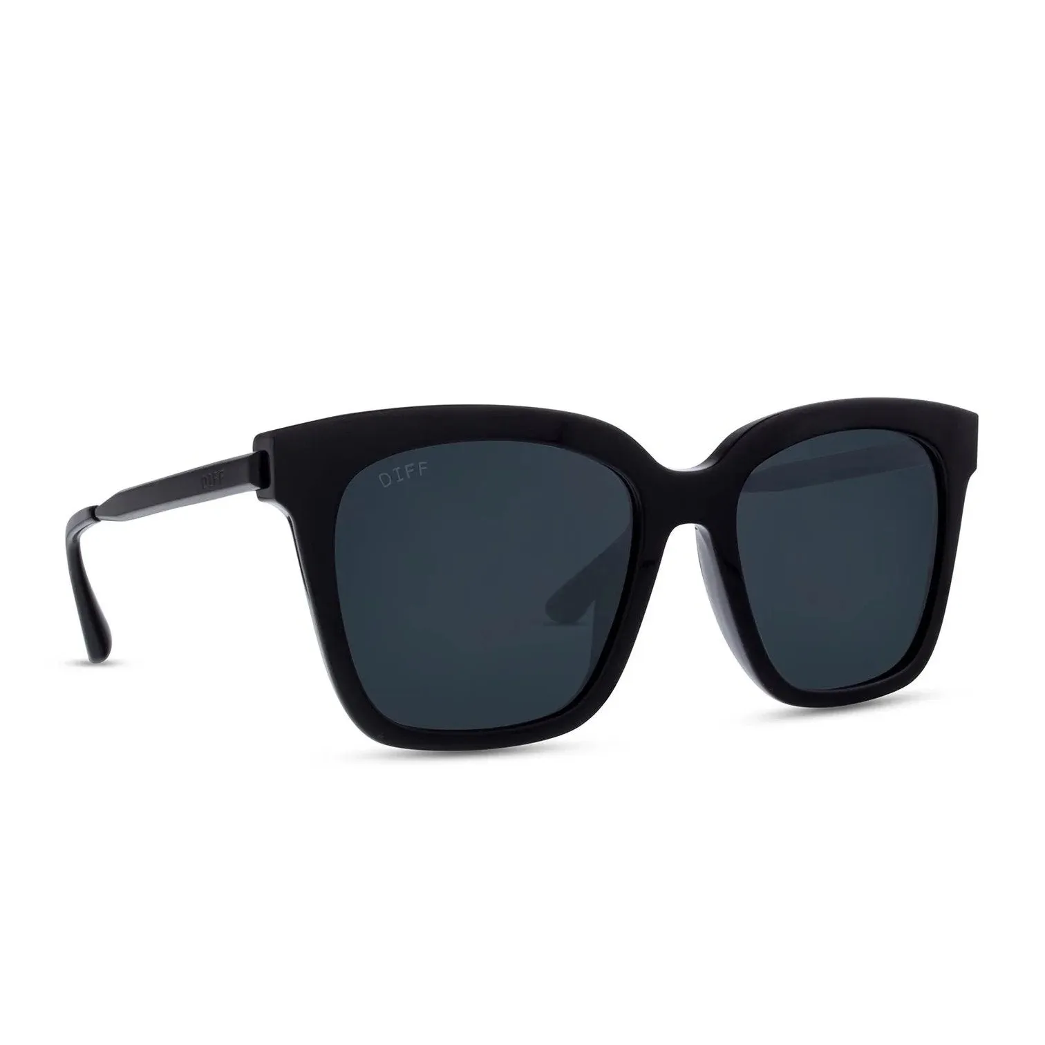 DIFF Charitable Eyewear Bella - Black Grey - Polarized Sunglasses