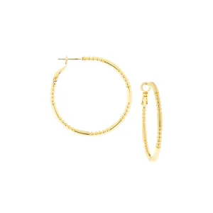 dotted hoop earring