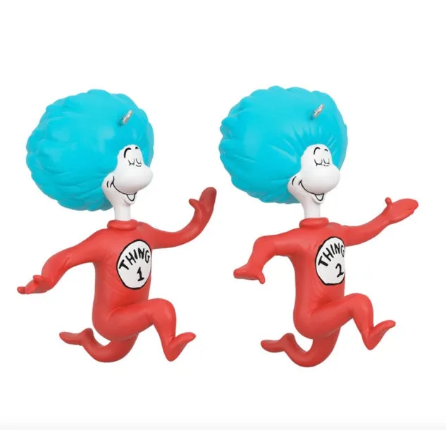 Dr. Seuss's The Cat in the Hat™ Thing One and Thing Two Ornaments, Set of 2