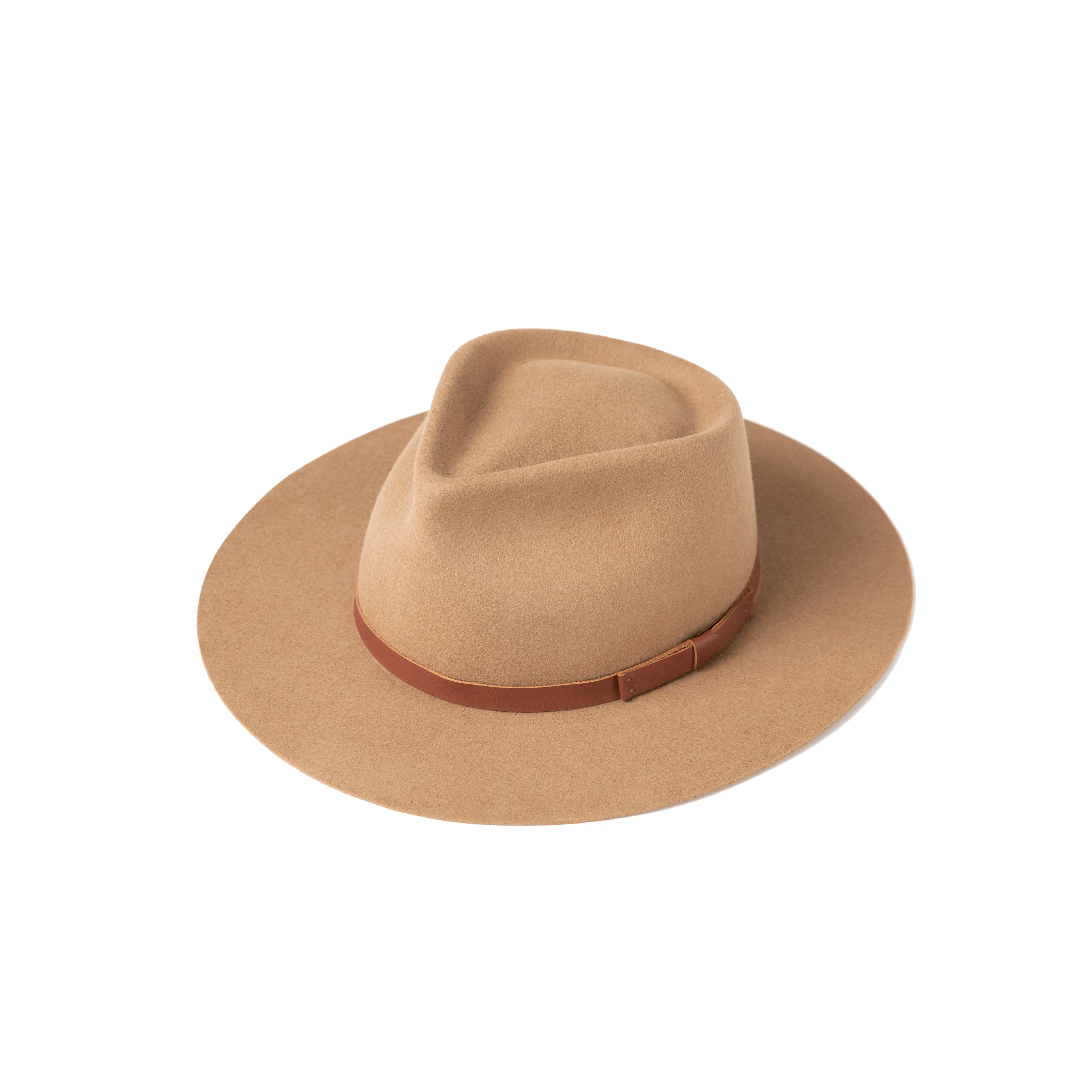 Dylan Fedora - Camel with Leather Bow