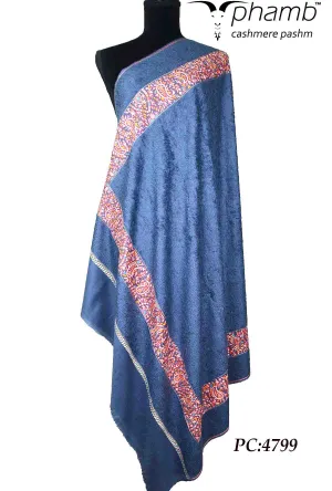 Embroidery on towel pashmina - 4799