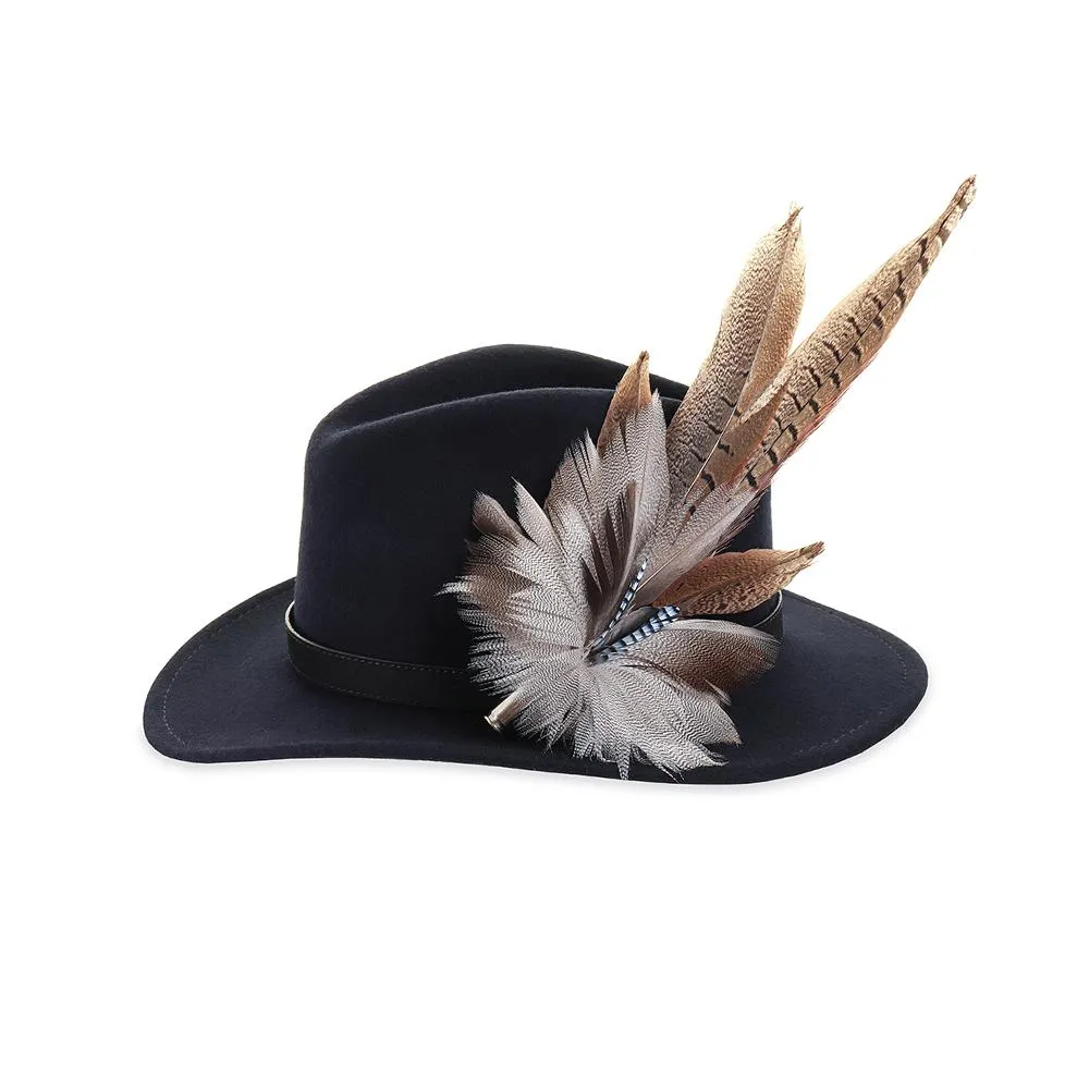 Feather Brooch: Pheasant & Blue Jay (Large)