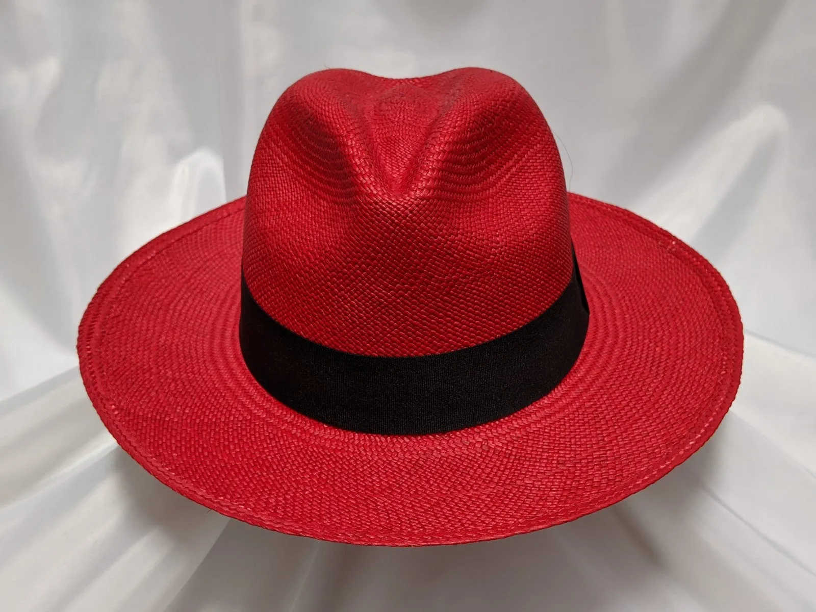 Fedora 7 1/8 (58)- Red (Montecristi Panama) #20-139