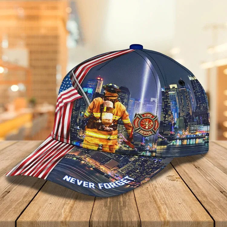 Firefighter - Personalized Name Cap For Firefighter, Gift for Dad in Firefighter's Day