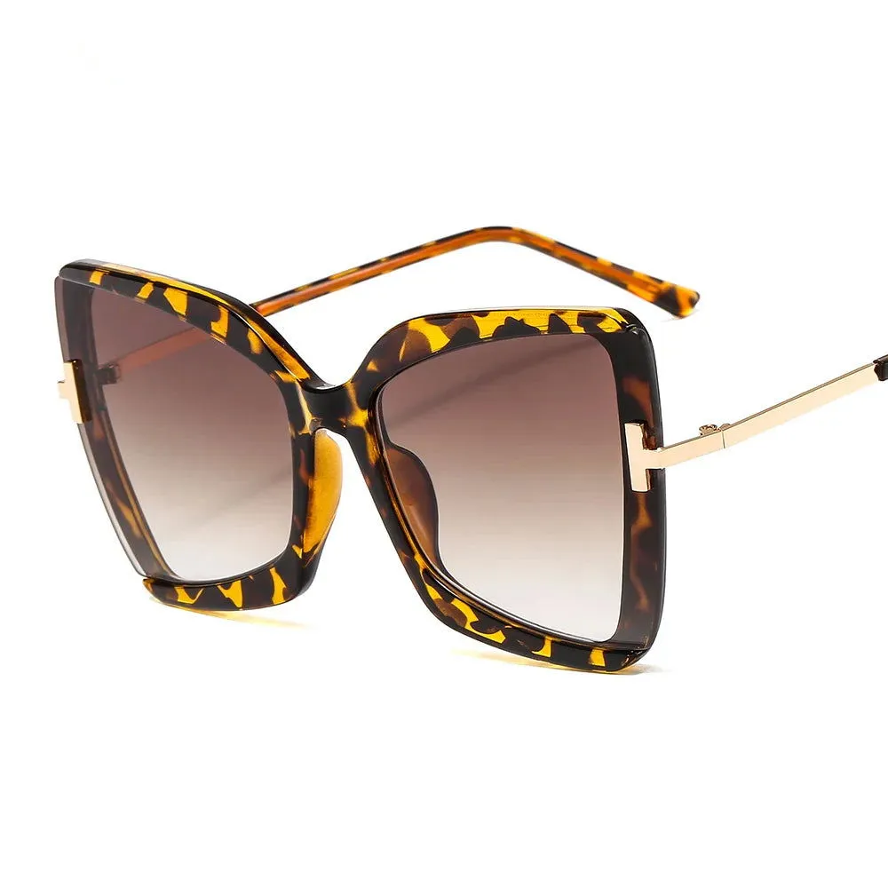 Flossy B Oversized Colorful Square Frame Sunglasses