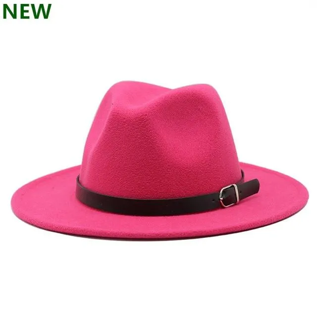 free shipping 2020 new Fashion men fedoras women's fashion jazz hat summer spring black woolen blend cap outdoor casual hat X XL