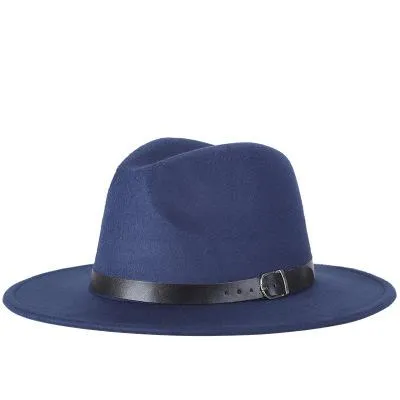 free shipping 2020 new Fashion men fedoras women's fashion jazz hat summer spring black woolen blend cap outdoor casual hat X XL