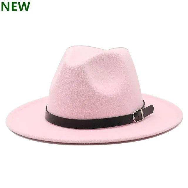 free shipping 2020 new Fashion men fedoras women's fashion jazz hat summer spring black woolen blend cap outdoor casual hat X XL